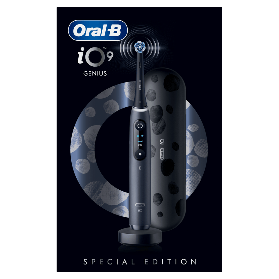 Oral-B iO9 Black Onyx electric toothbrush front pack