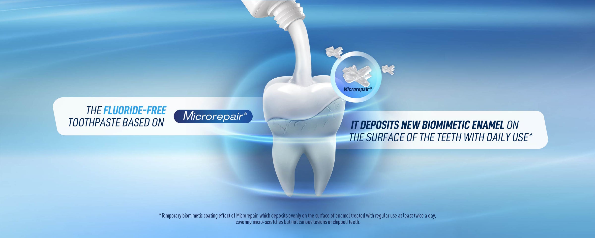 Biorepair microRepair zinc-hydroxyapatite technology illustration