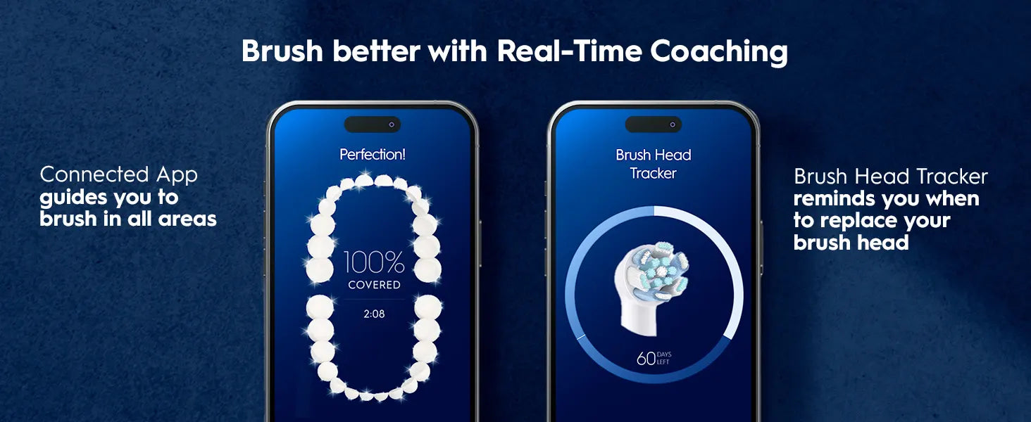 Oral-B iO9 connected app coaching and brush-head tracker