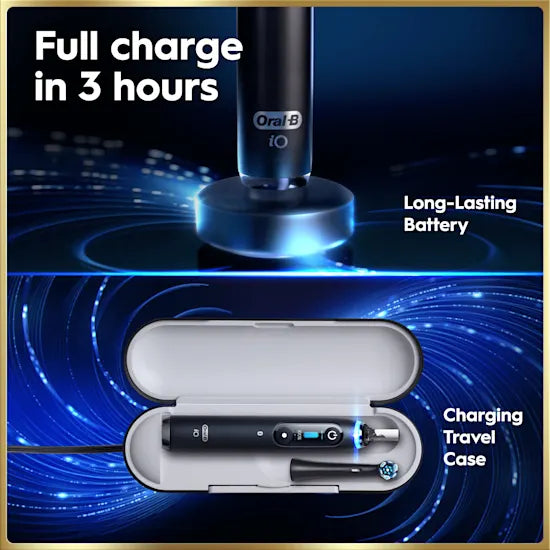 Oral-B iO9 magnetic charger and charging travel case